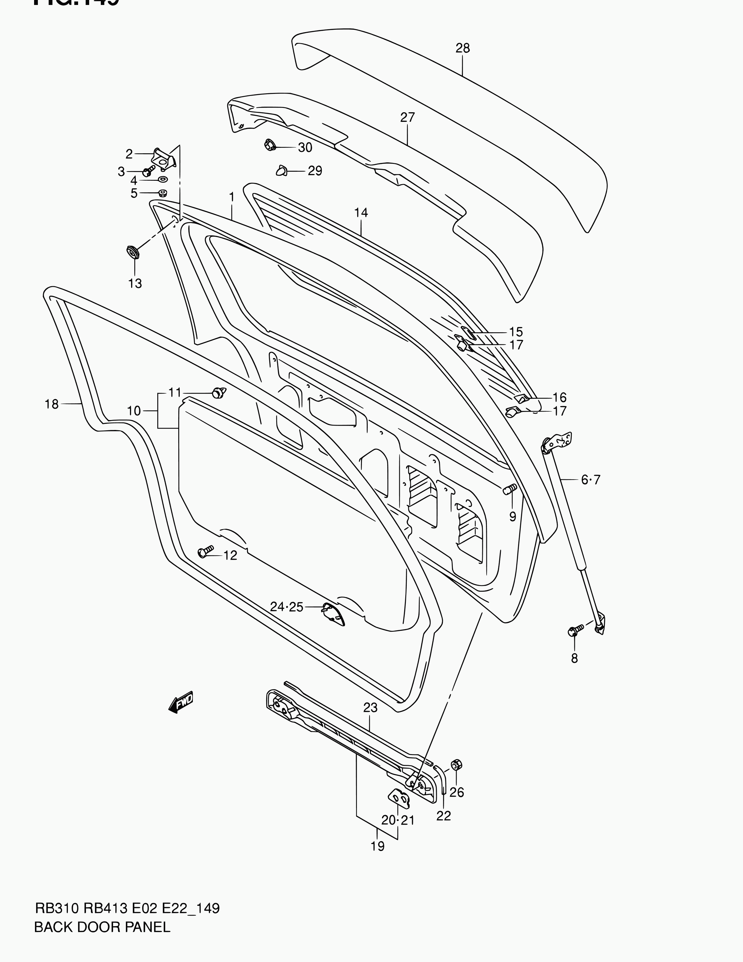 Suzuki 81850-83E10-X10 - Ammortizatore pneumatico, Cofano bagagli / vano carico autozon.pro