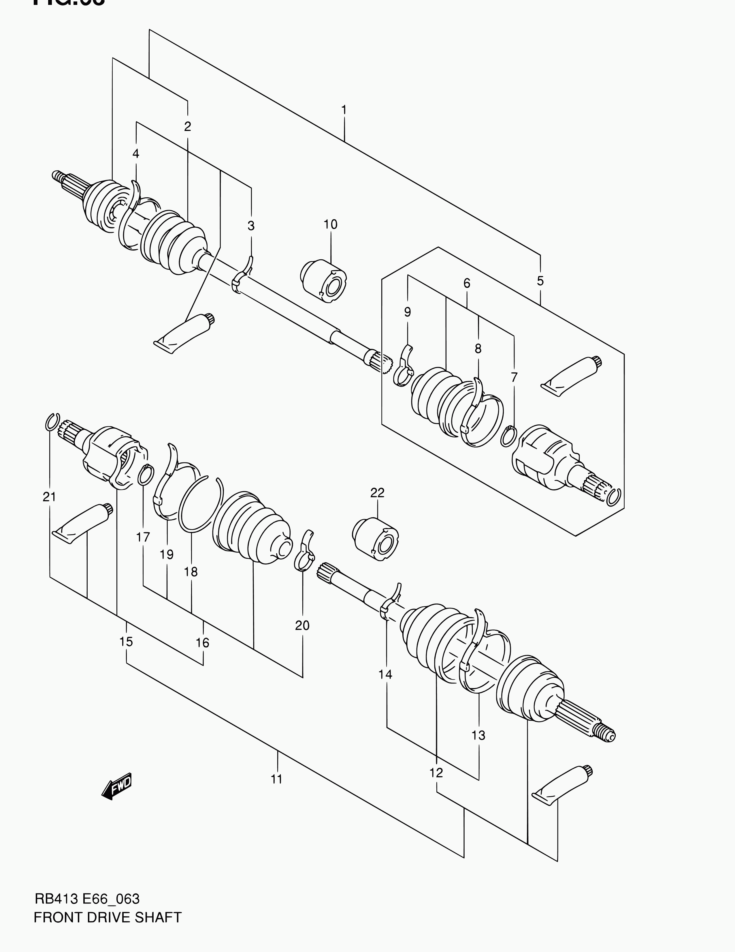 Suzuki 44118-83E00 - Cuffia, Semiasse autozon.pro