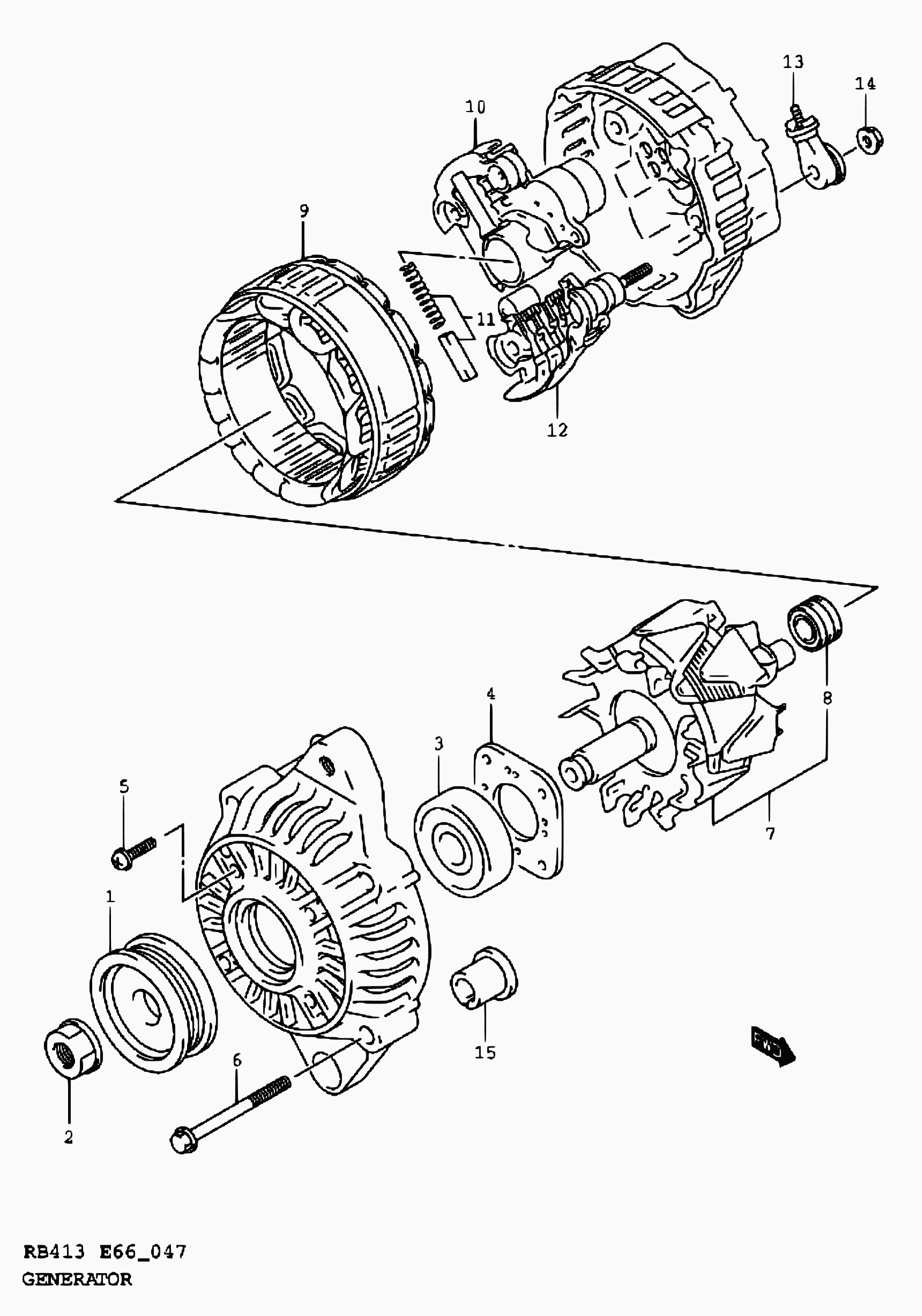 Suzuki 31400-83E00 - Alternatore autozon.pro