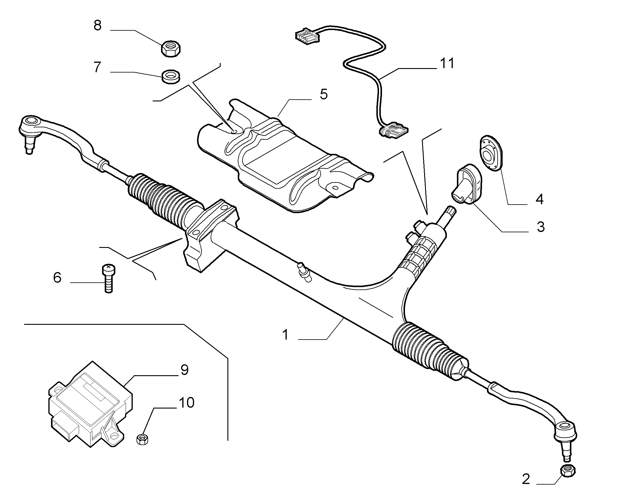 PEUGEOT 1345854080 - Giunto assiale, Asta trasversale autozon.pro