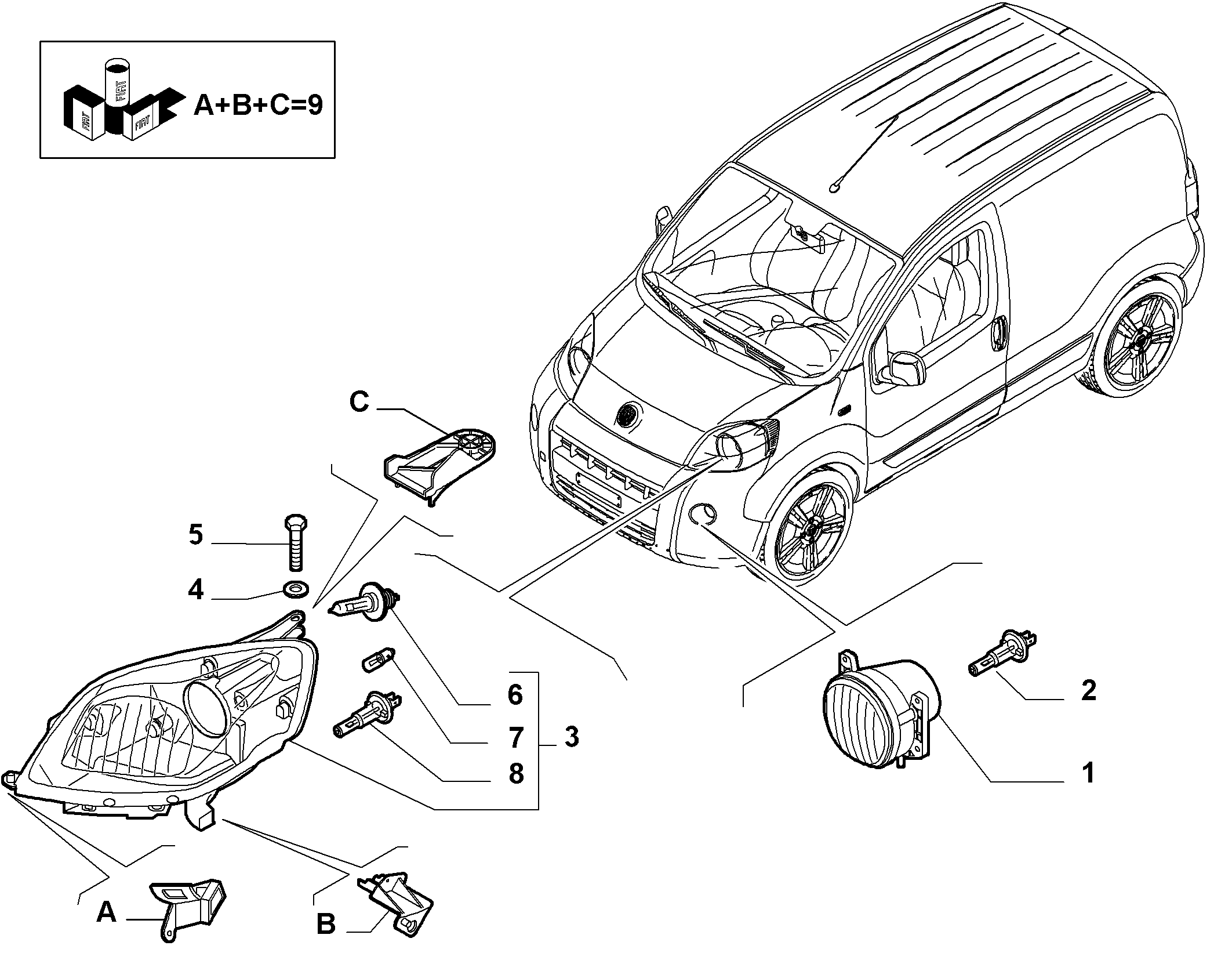 FIAT 10784190 - Lampadina, Fendinebbia autozon.pro