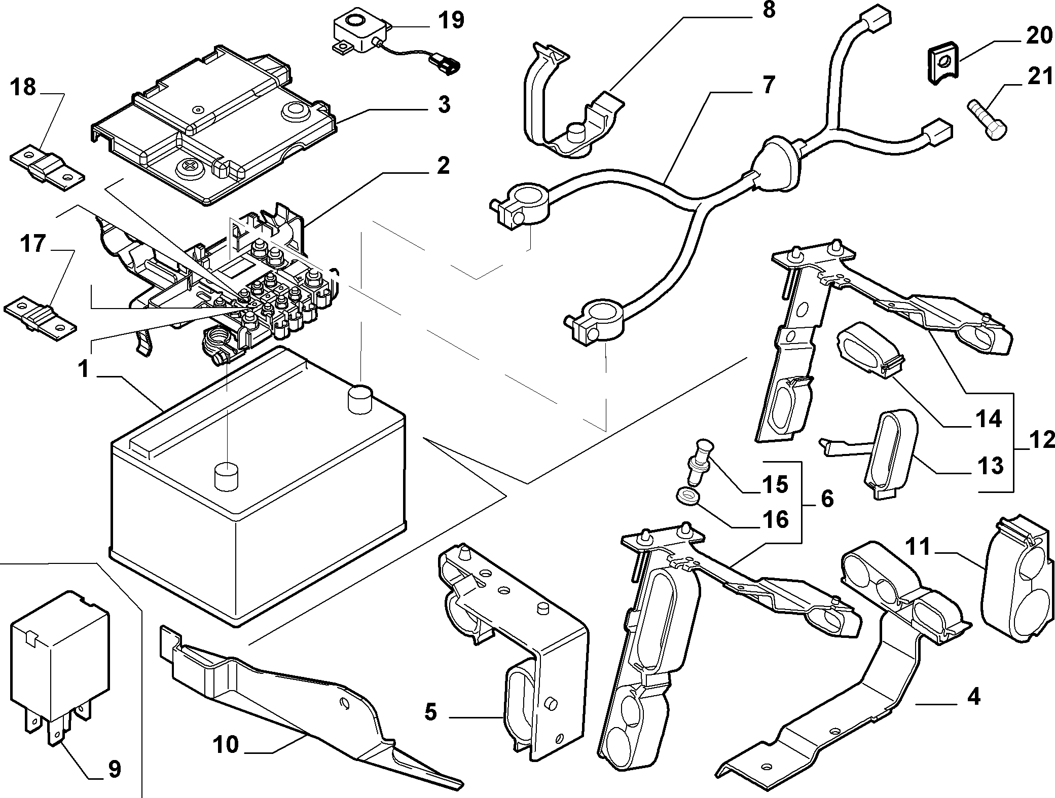 FIAT 71751140 - Batteria avviamento autozon.pro