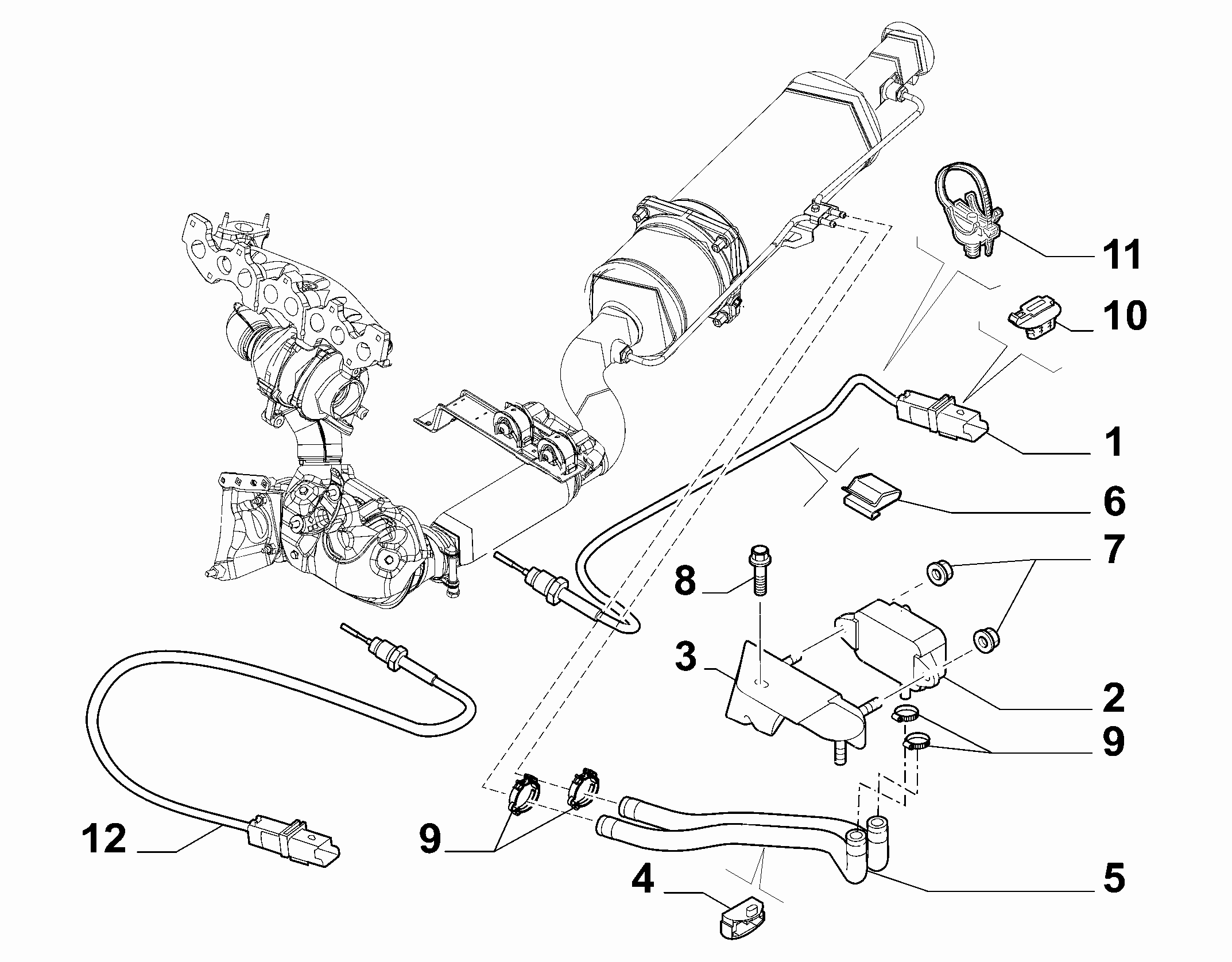 Lancia 9662143180 - Sensore, Pressione gas scarico autozon.pro