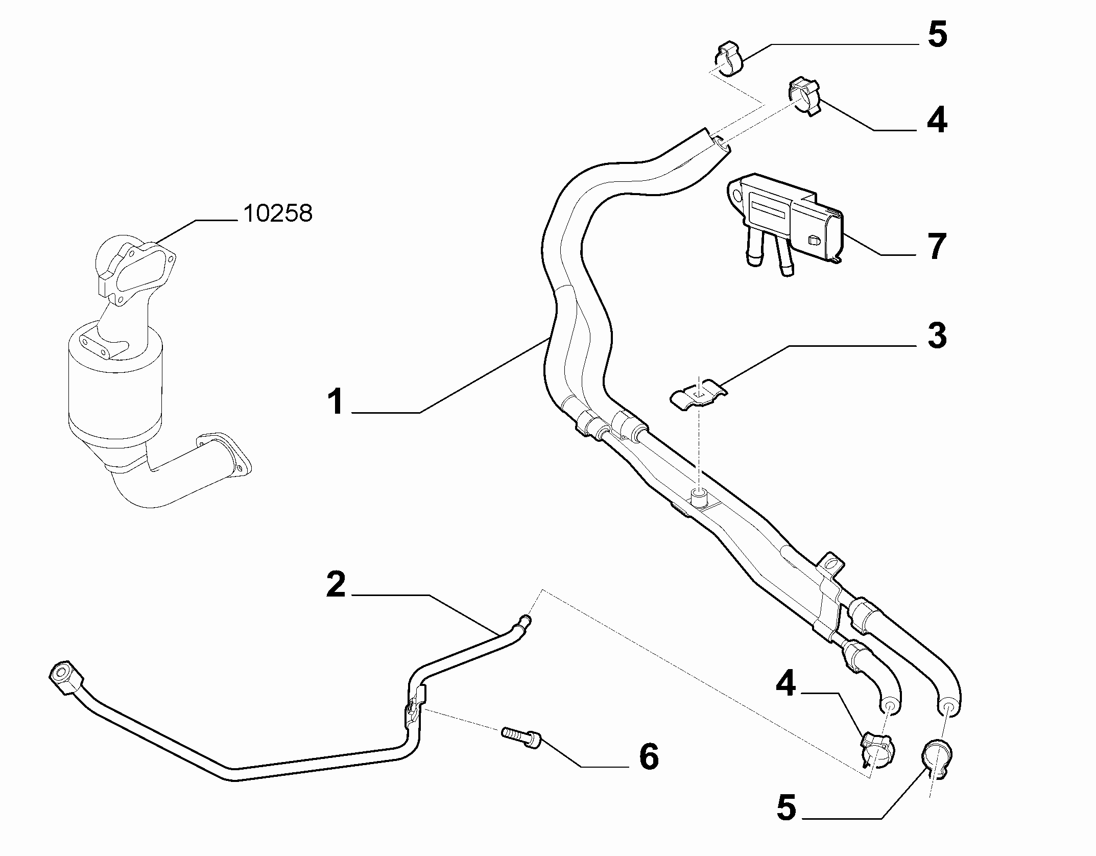 Chrysler 51908 411 - Sensore, Pressione gas scarico autozon.pro