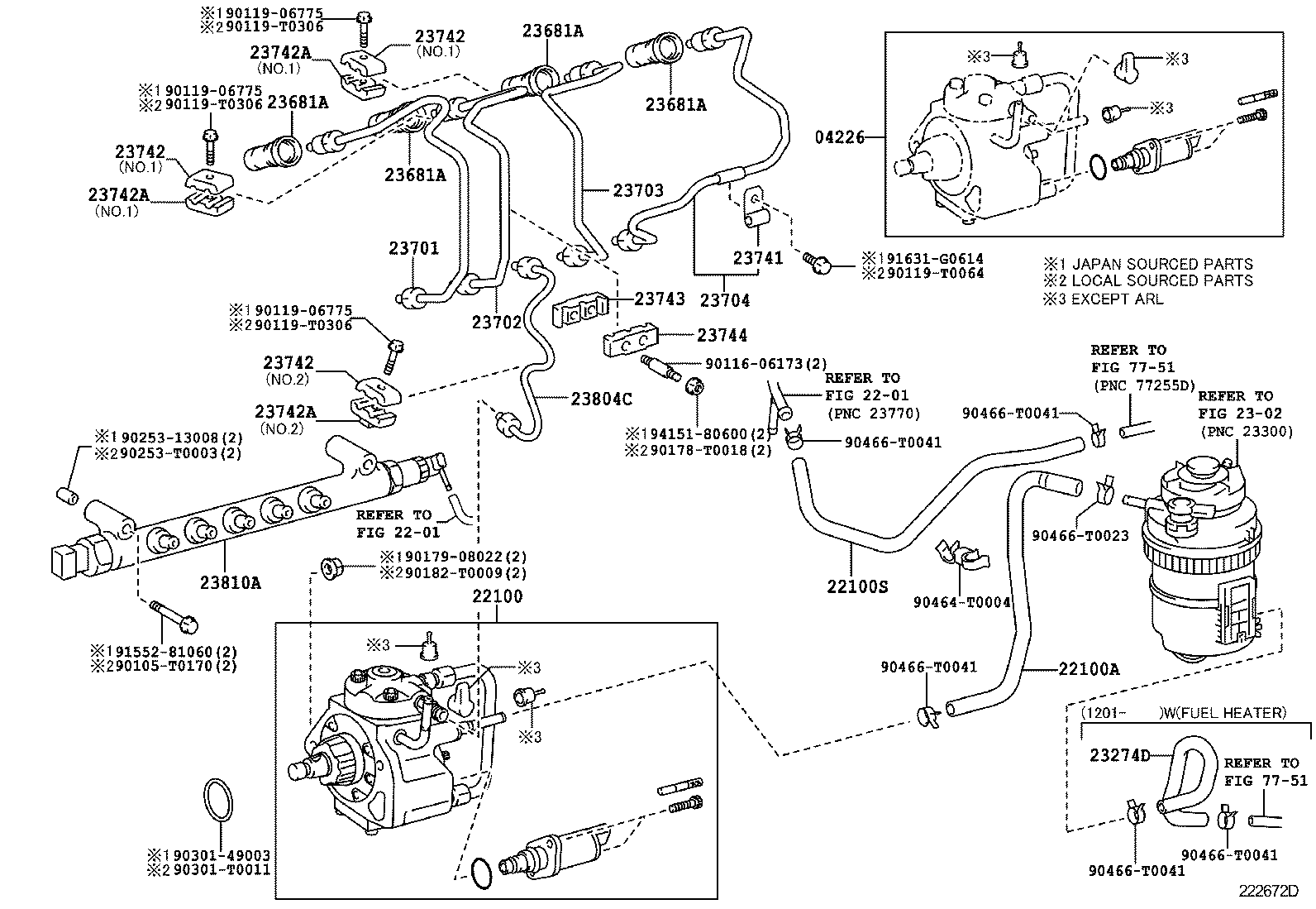 TOYOTA 22100-0L060 - Pompa iniezione autozon.pro