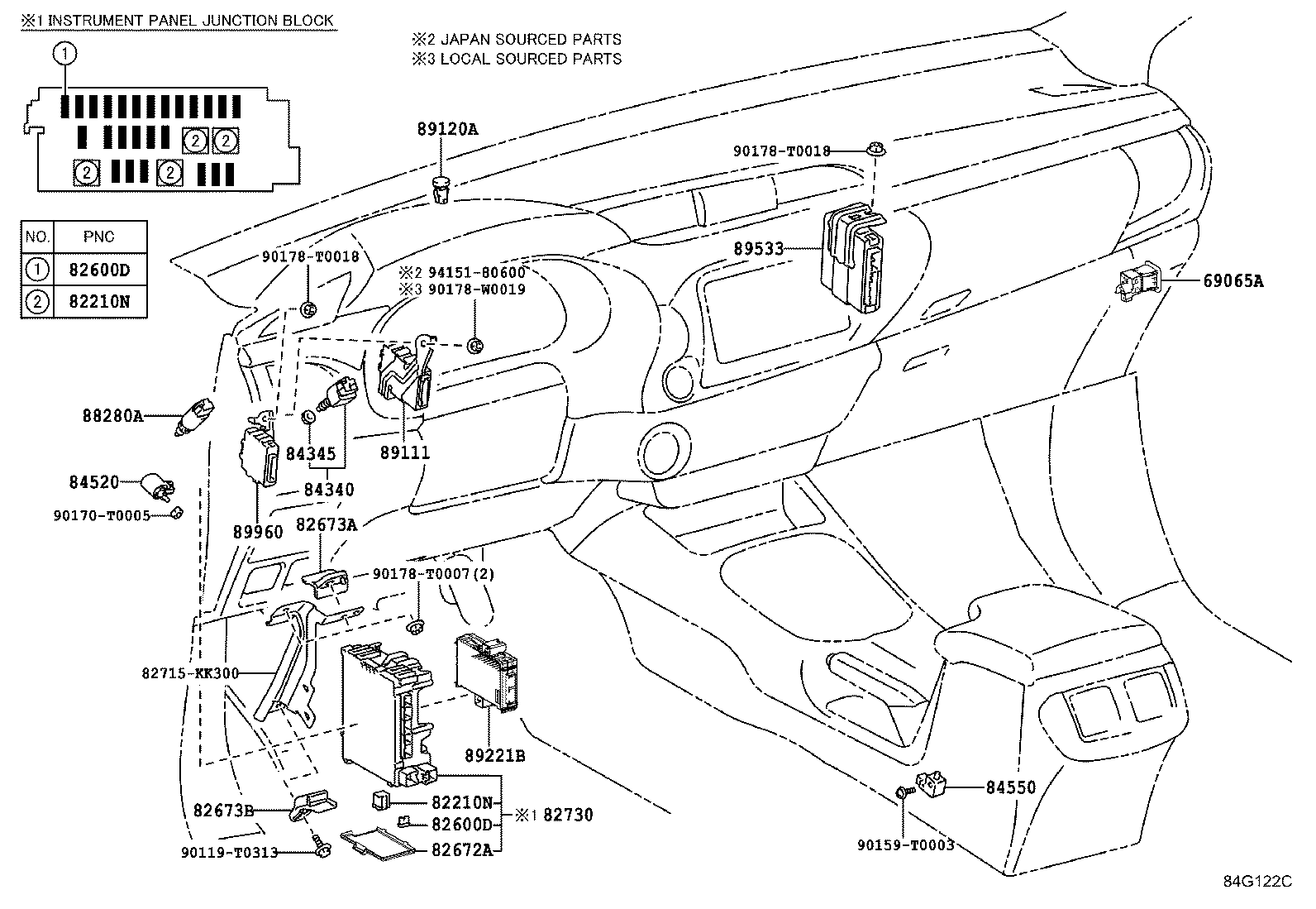 TOYOTA 84340-09041 - Interruttore luce freno autozon.pro