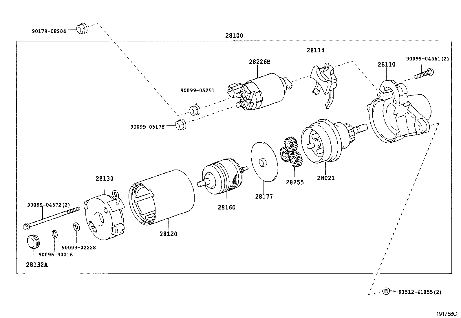 TOYOTA 2810075190 - Motorino d'avviamento autozon.pro