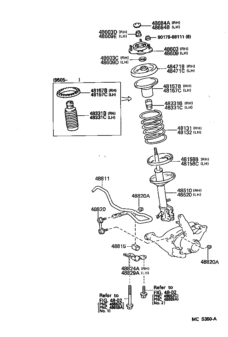 TOYOTA 48510-12840 - Ammortizzatore autozon.pro