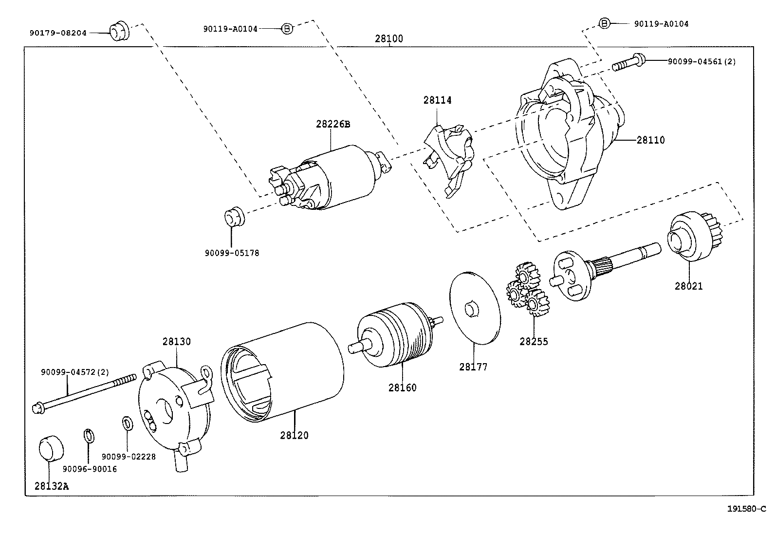 TOYOTA 281000D080 - Motorino d'avviamento autozon.pro