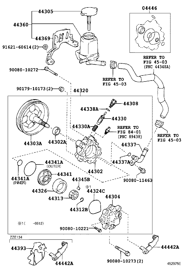 TOYOTA 44310-02101 - Pompa idraulica, Sterzo autozon.pro