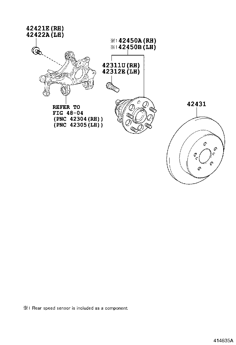 TOYOTA 4245002270 - Kit cuscinetto ruota autozon.pro