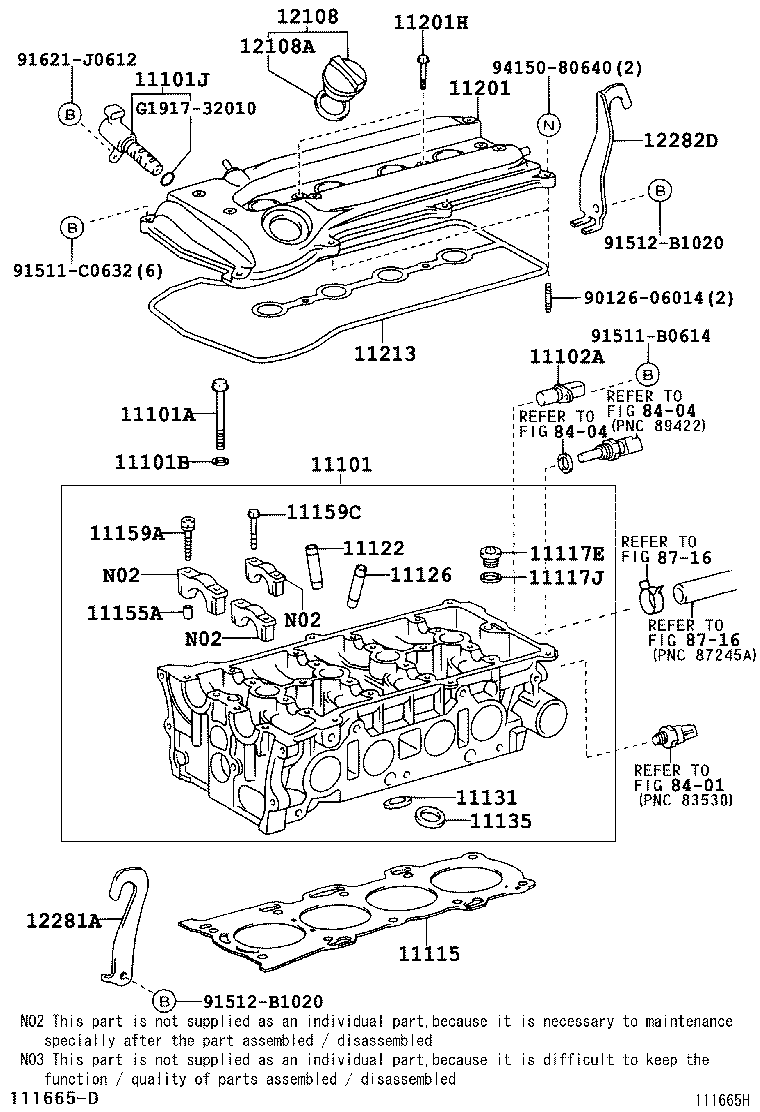 TOYOTA 11115-28010 - Guarnizione, Testata autozon.pro