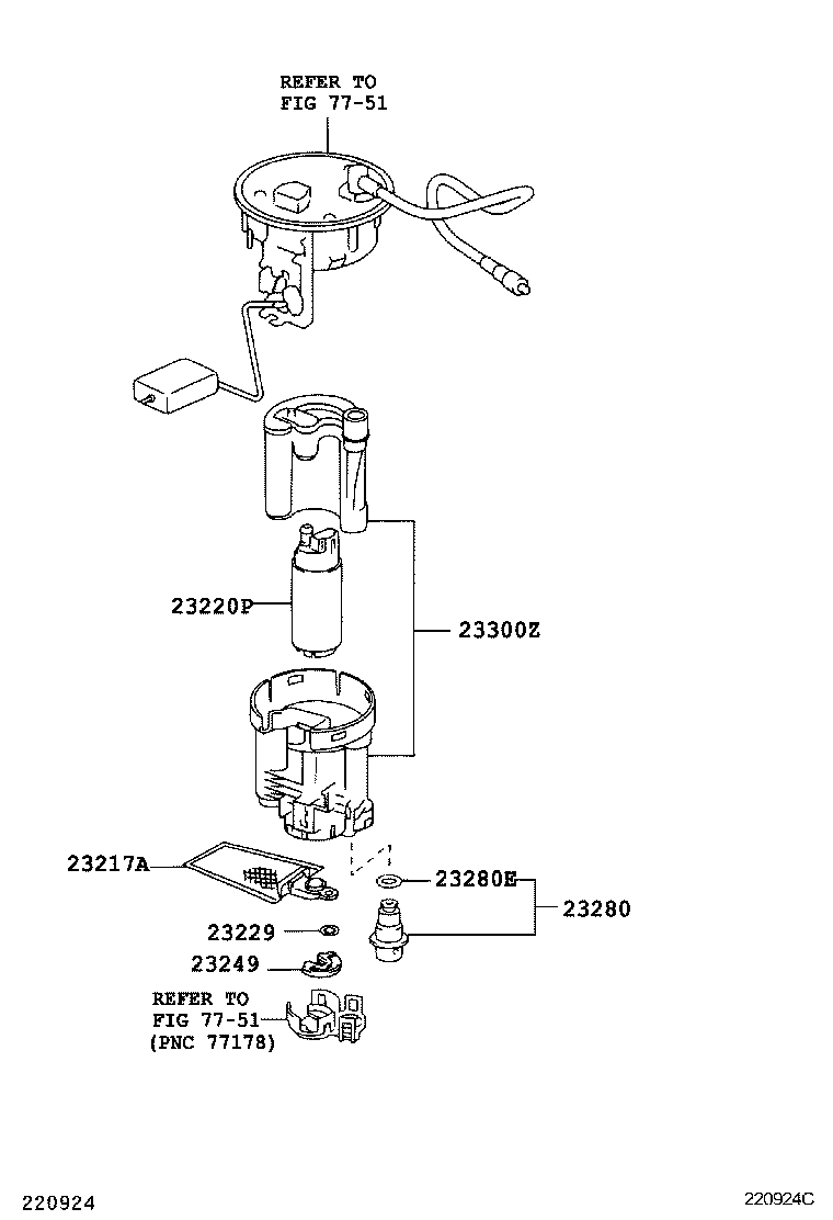 Daihatsu 2322128020 - Pompa carburante autozon.pro