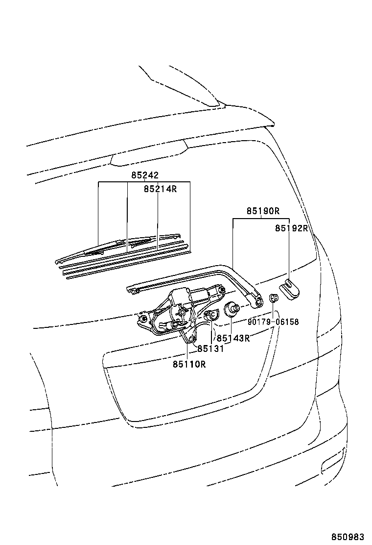 TOYOTA 8524213060 - Spazzola tergi autozon.pro