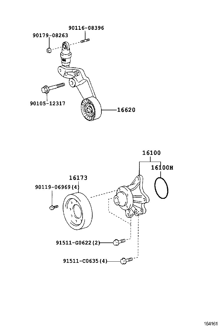 LEXUS 16620-22031 - Galoppino / Guidacinghia, Cinghia Poly-V autozon.pro