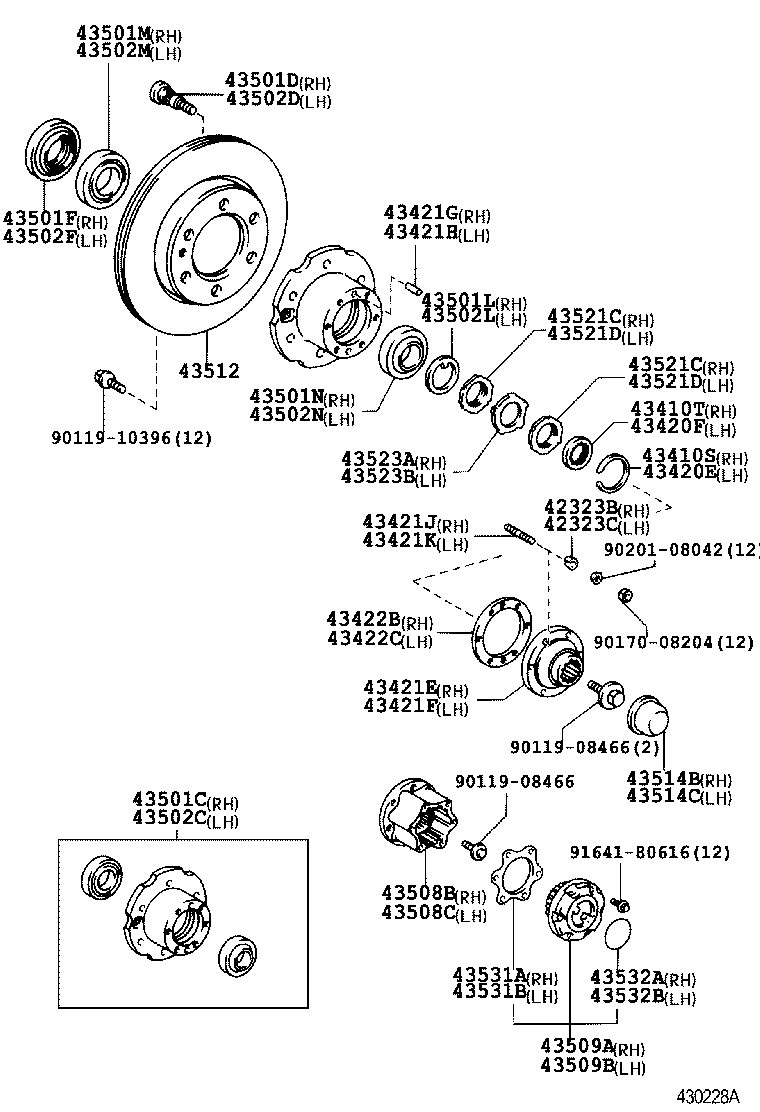 Daihatsu 9008036067 - Kit cuscinetto ruota autozon.pro