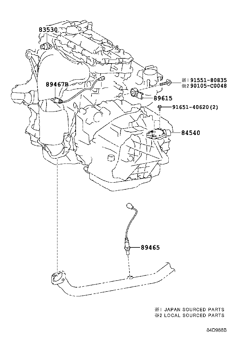 TOYOTA 894670R060 - Sonda lambda autozon.pro