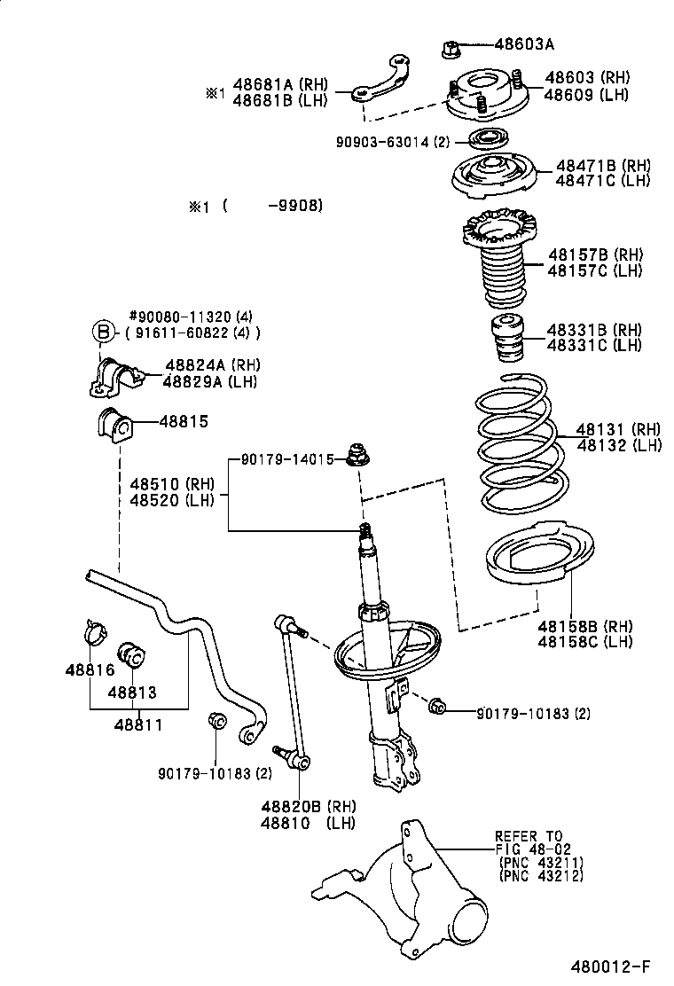 TOYOTA 4851039805 - Ammortizzatore autozon.pro