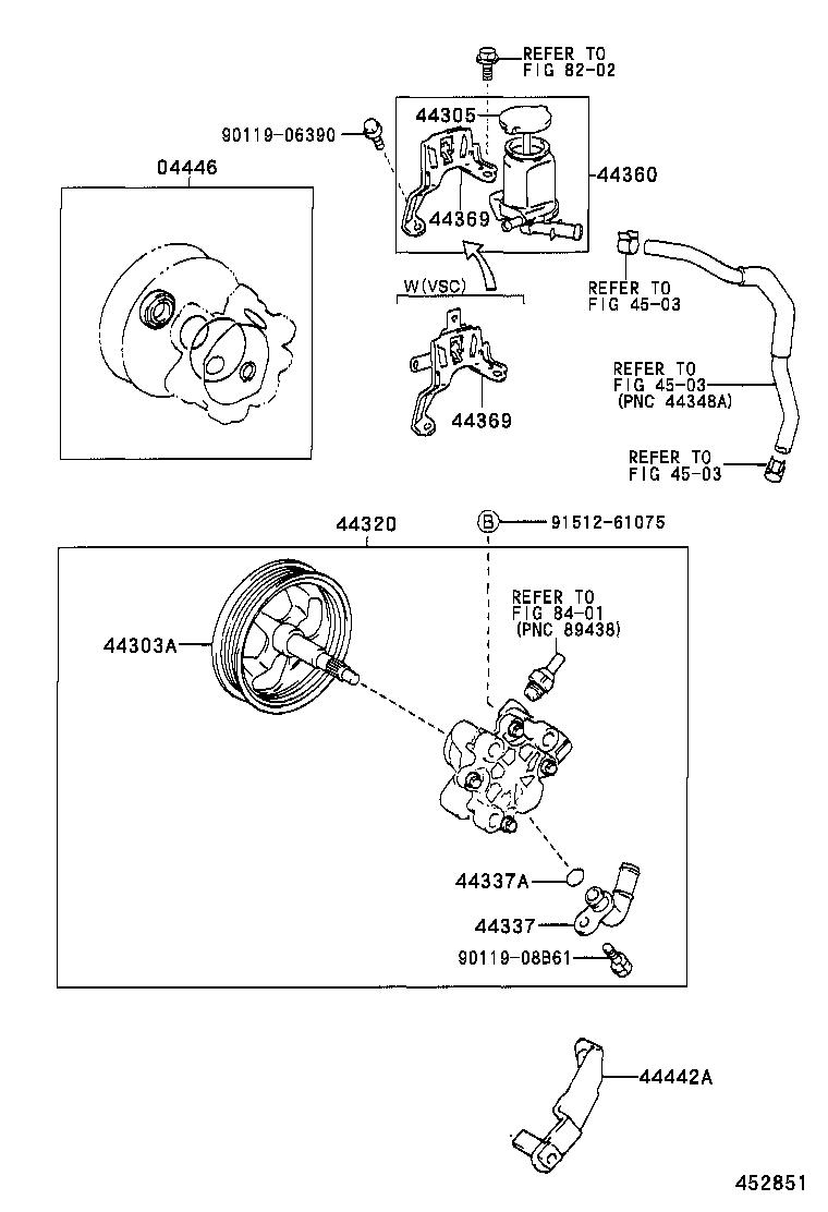 TOYOTA 44310-13010 - Pompa idraulica, Sterzo autozon.pro