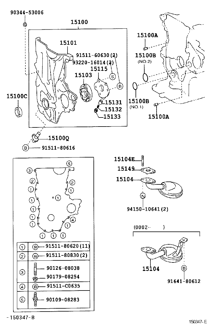 TOYOTA 90311-25020 - Paraolio, Albero a gomiti autozon.pro