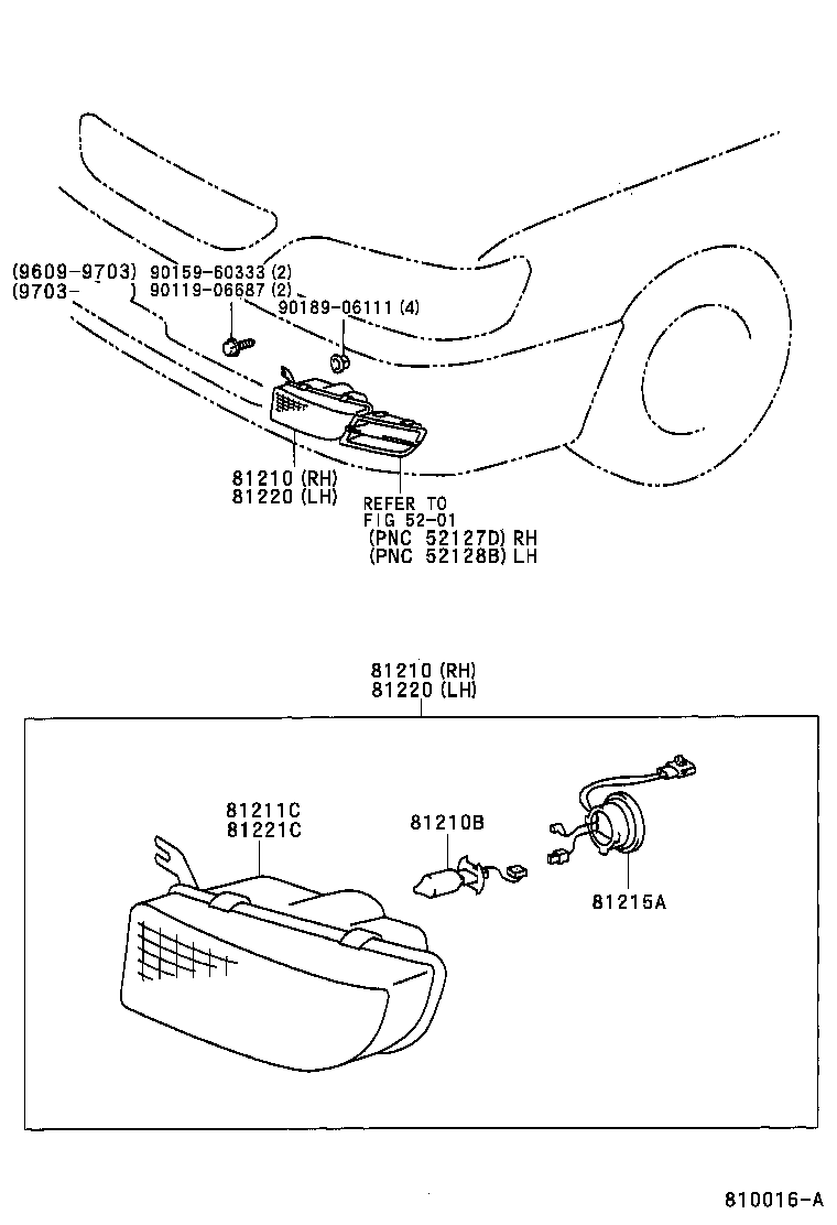 TOYOTA 90981-13018 - Lampadina, Fendinebbia autozon.pro