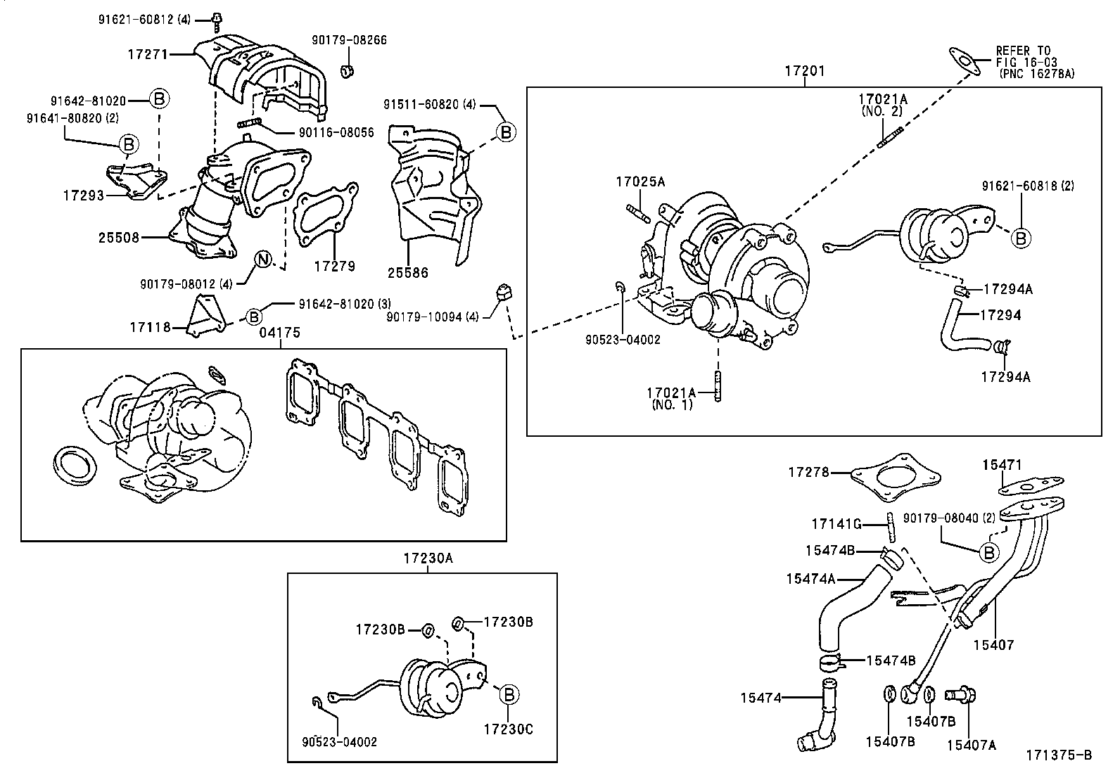 TOYOTA 9017908012 - Dado, Collettore gas scarico autozon.pro