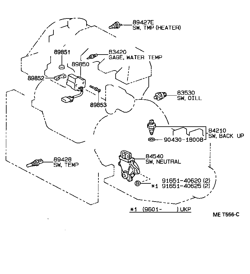 TOYOTA 83530-30060 - Sensore, Pressione olio autozon.pro