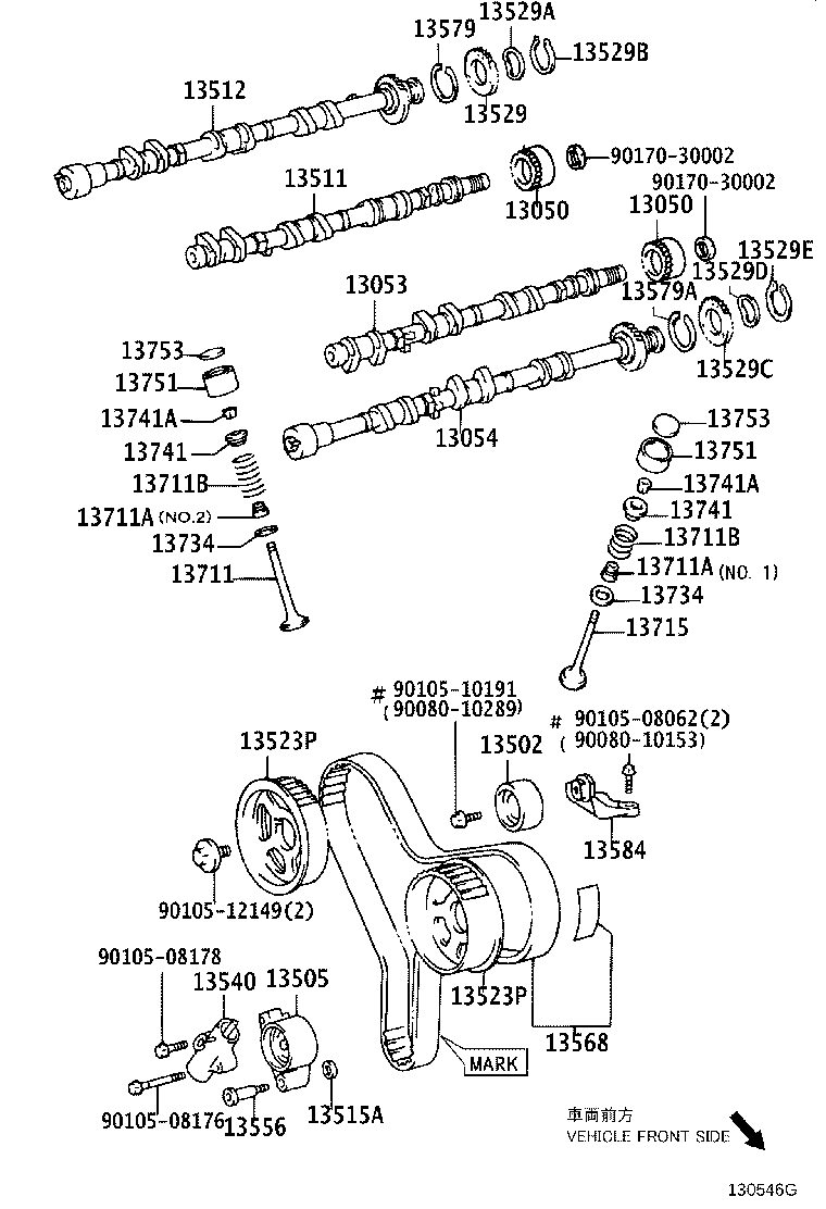 TOYOTA 13568 09080 - Cinghia dentata autozon.pro