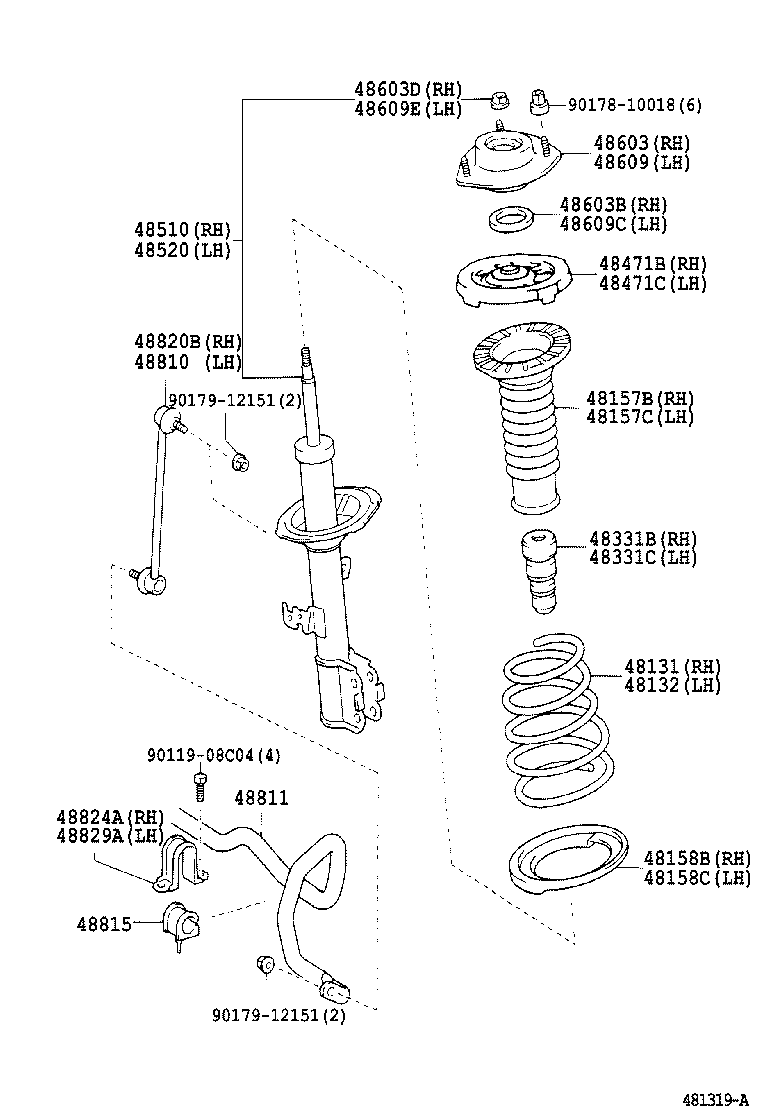 LEXUS 48520-49435 - Ammortizzatore autozon.pro