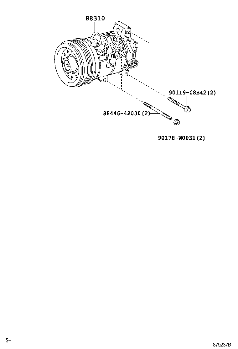 TOYOTA 88310-02370 - Compressore, Climatizzatore autozon.pro