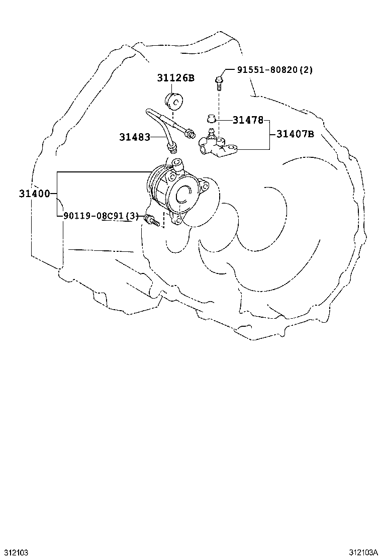 TOYOTA (FAW) 3140059015 - Dispositivo disinnesto centrale, Frizione autozon.pro