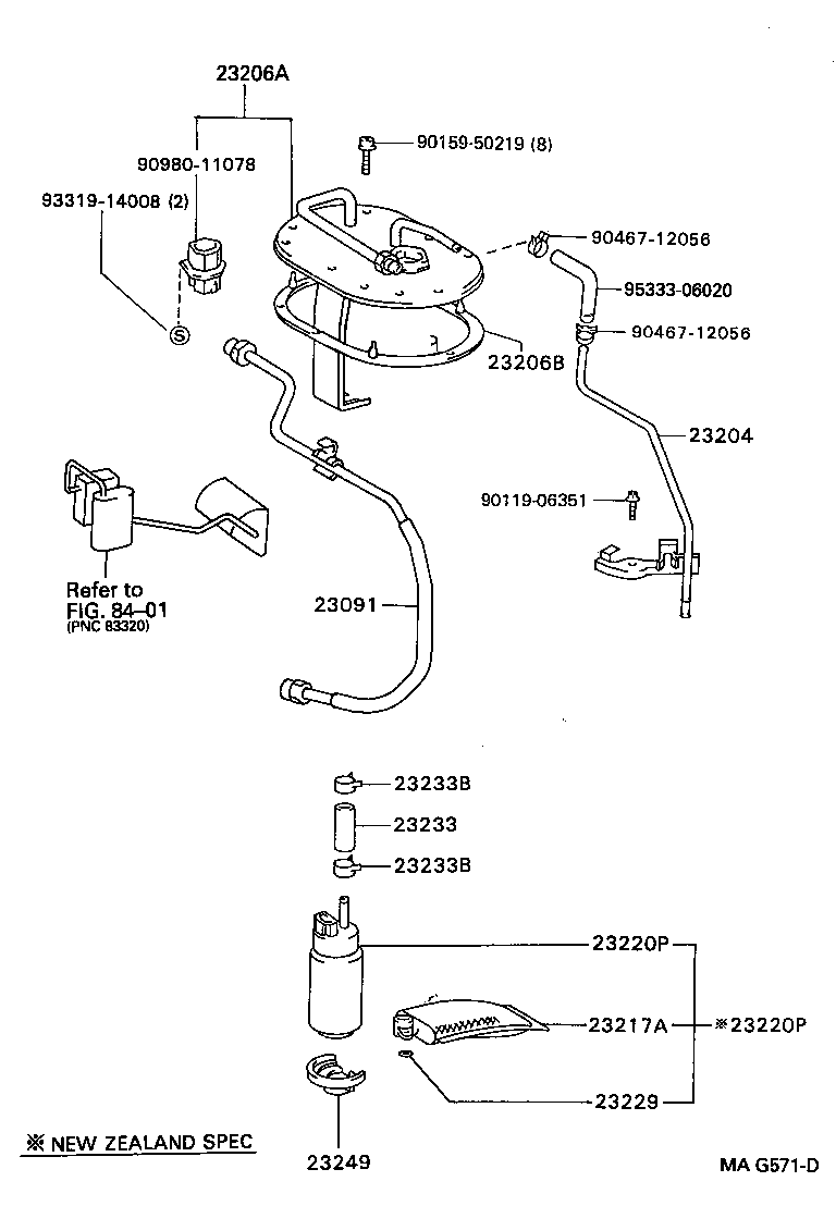 LEXUS 23217-74020 - Filtro, Gruppo alimentazione carburante autozon.pro