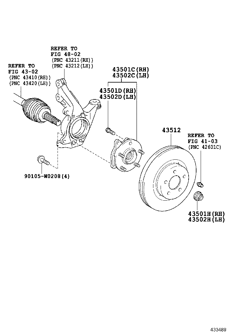 LEXUS 43550-02020 - Kit cuscinetto ruota autozon.pro