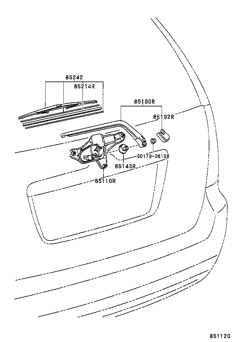 LEXUS 85242-63010 - Spazzola tergi autozon.pro