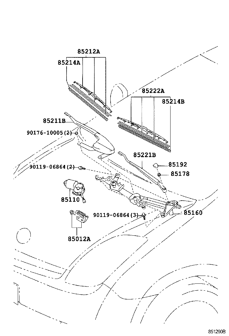 Daihatsu 8521247020 - Spazzola tergi autozon.pro