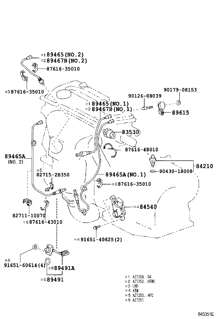 TOYOTA 89465-05100 - Sonda lambda autozon.pro