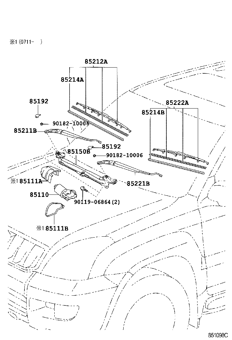 LEXUS 8522260250 - Spazzola tergi autozon.pro