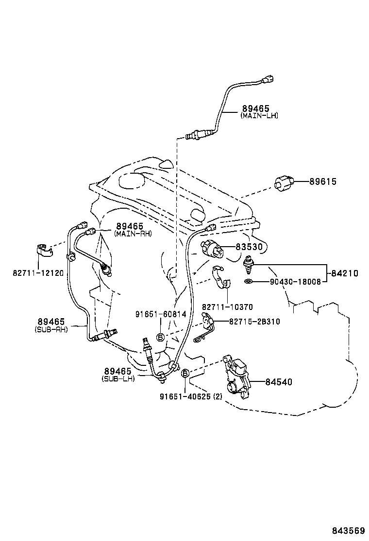 LEXUS 89465-20660 - Sonda lambda autozon.pro