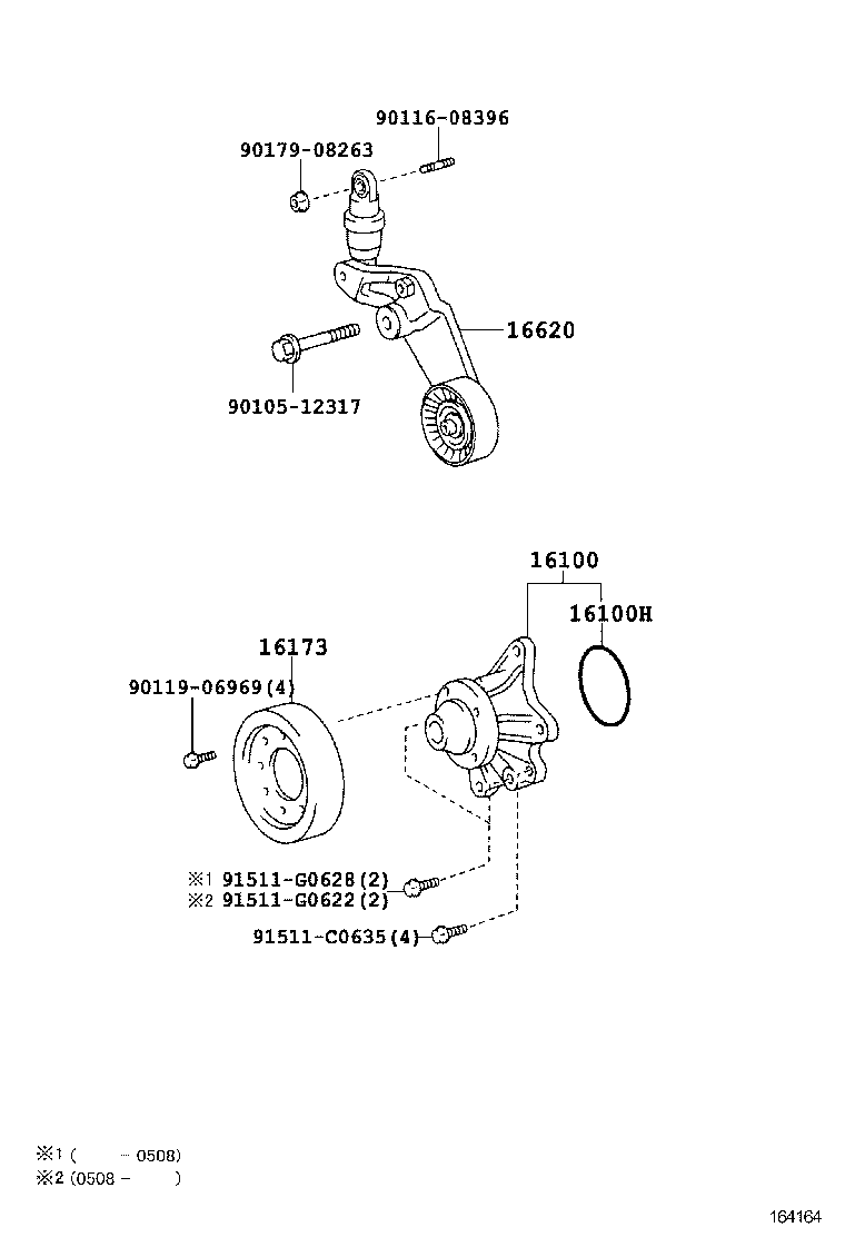 LEXUS 16620-22030 - Galoppino / Guidacinghia, Cinghia Poly-V autozon.pro