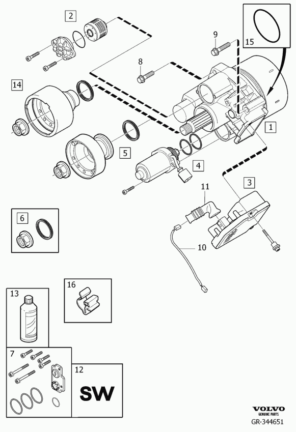 Volvo 31 325 173 - Filtro idraulico, frizione a lamelle-quattro ruote motrici autozon.pro