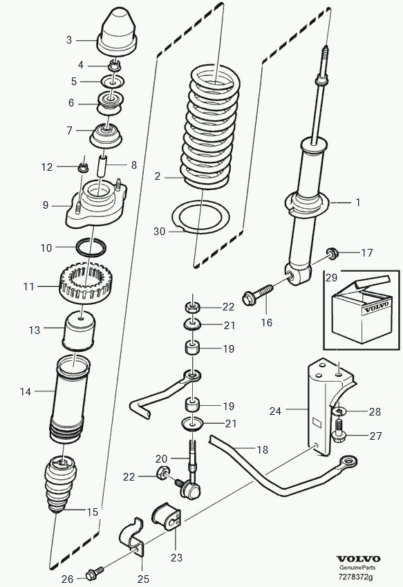 KIA 30870698 - Supporto ammortizzatore a molla autozon.pro