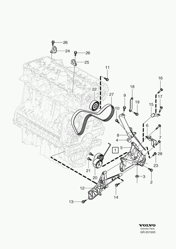 VOLVO (CHANGAN) 31251046 - Kit Cinghie Poly-V autozon.pro