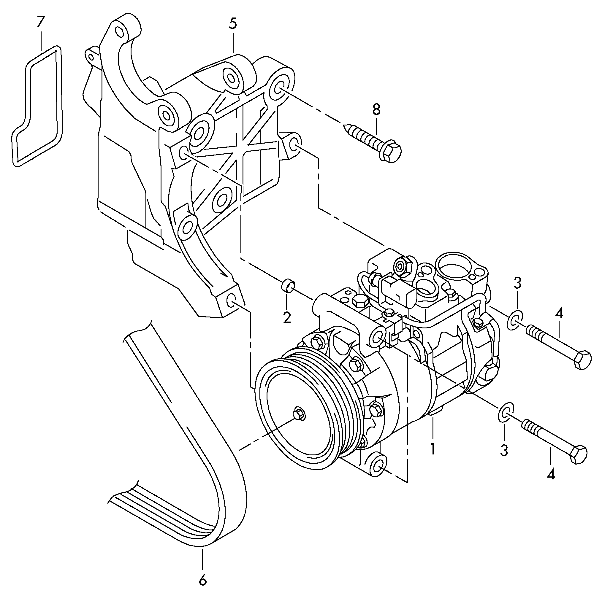 Porsche 7P0820803D - Compressore, Climatizzatore autozon.pro