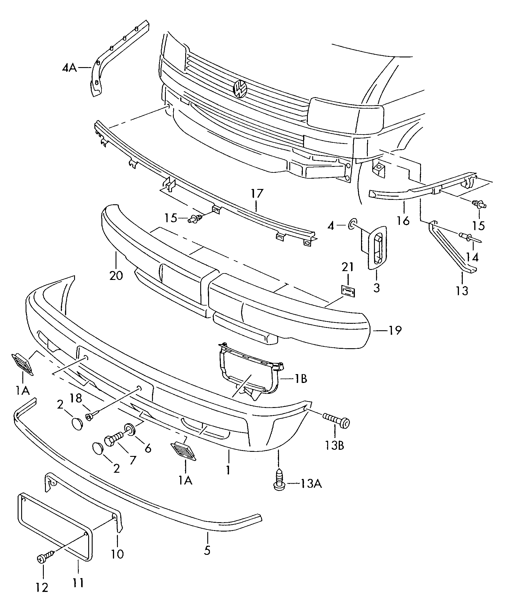 VAG 701807101M - Paraurti autozon.pro