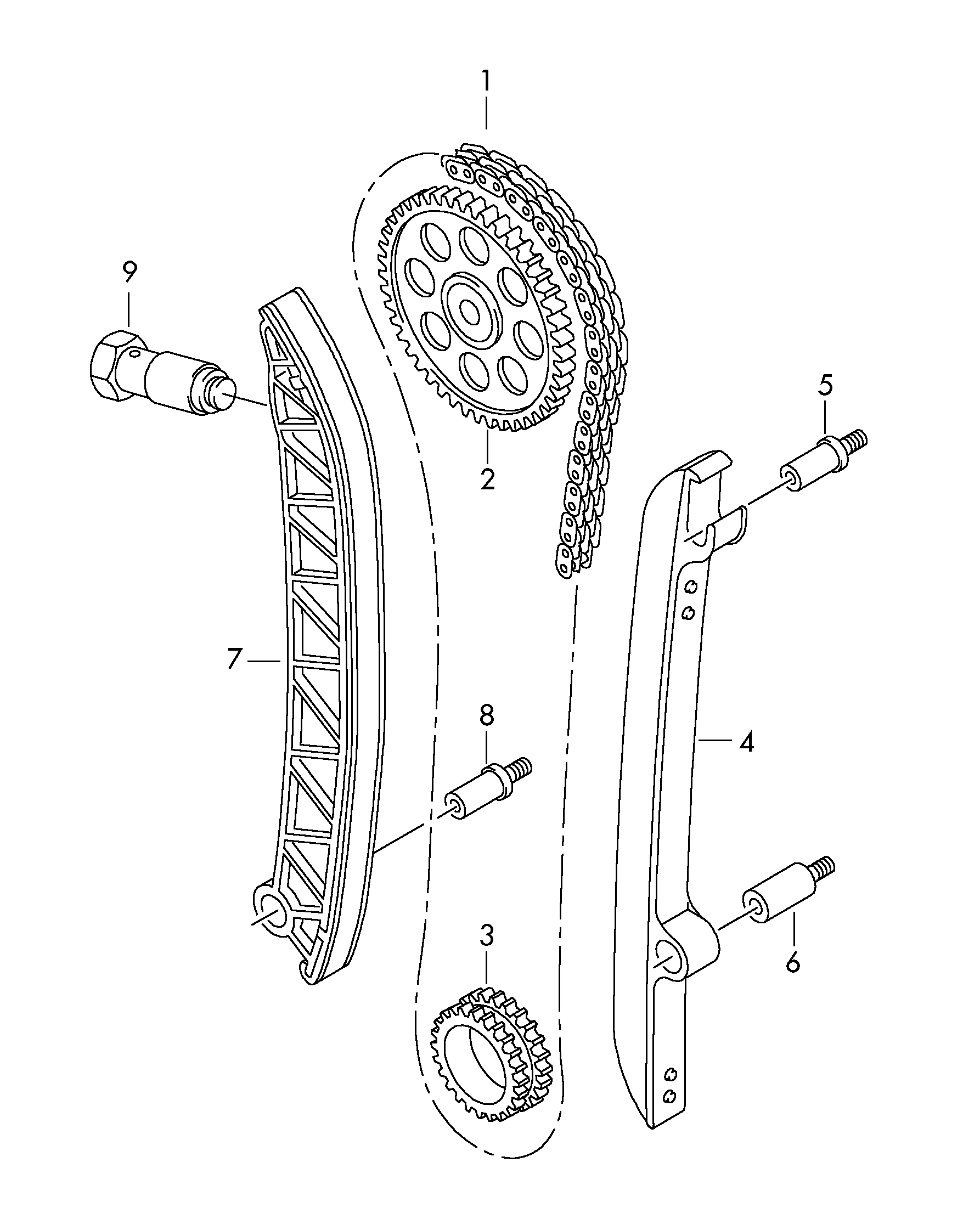 Skoda 03F 109 469 C - Pattino, Catena distribuzione autozon.pro