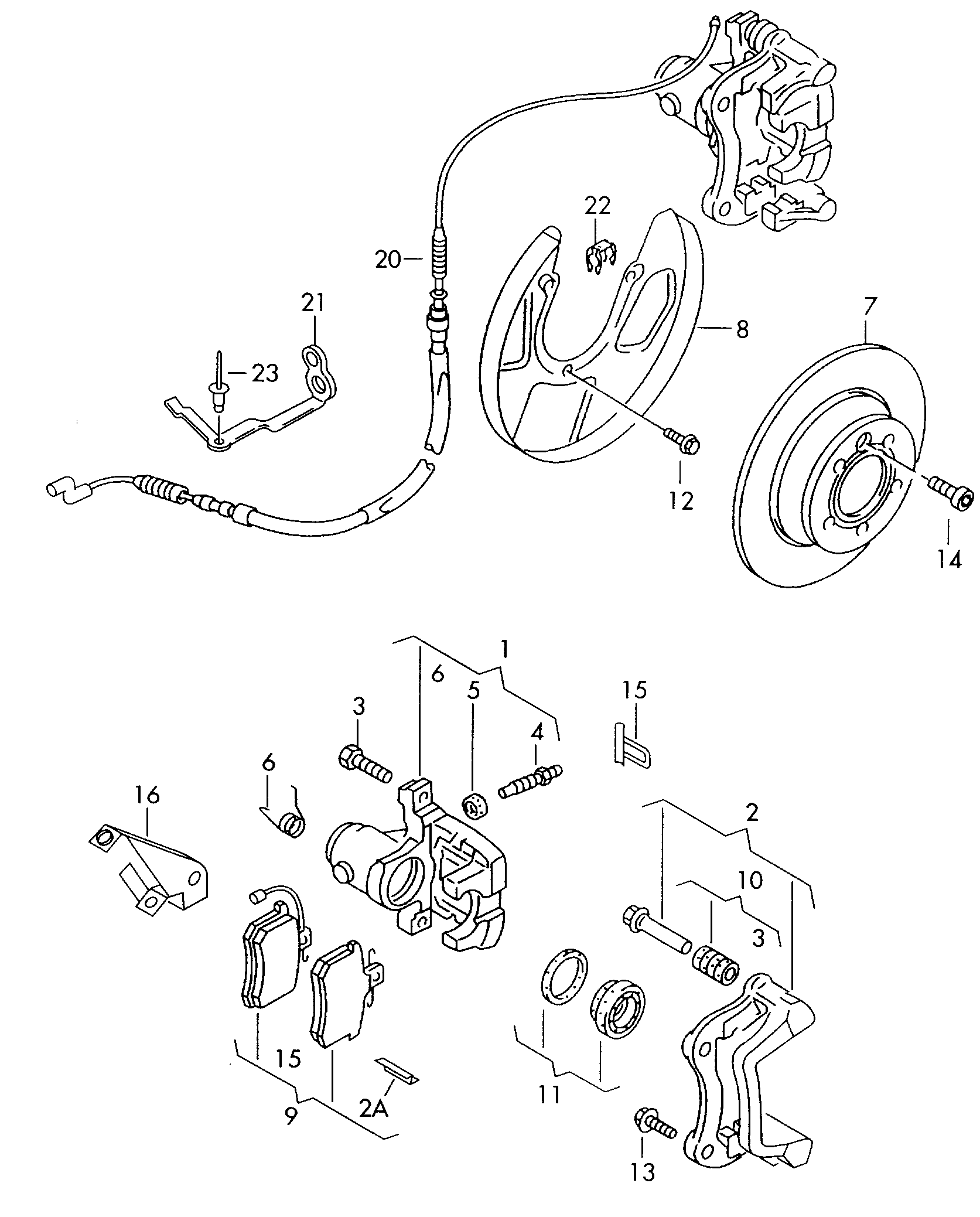 VAG 7M3 698 451 F - Kit pastiglie freno, Freno a disco autozon.pro