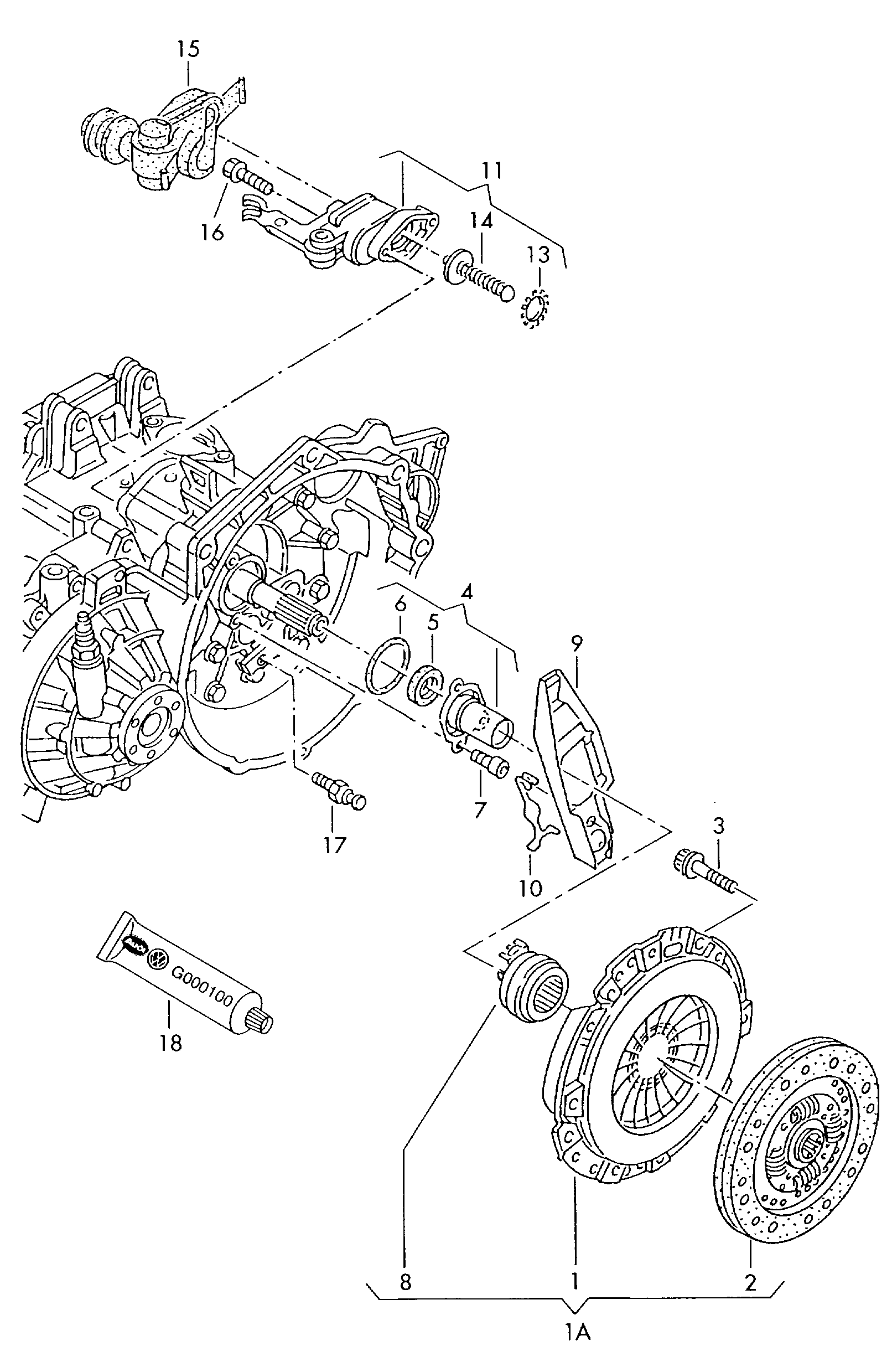 Skoda 02A 141 165 M - Reggispinta distacco frizione autozon.pro