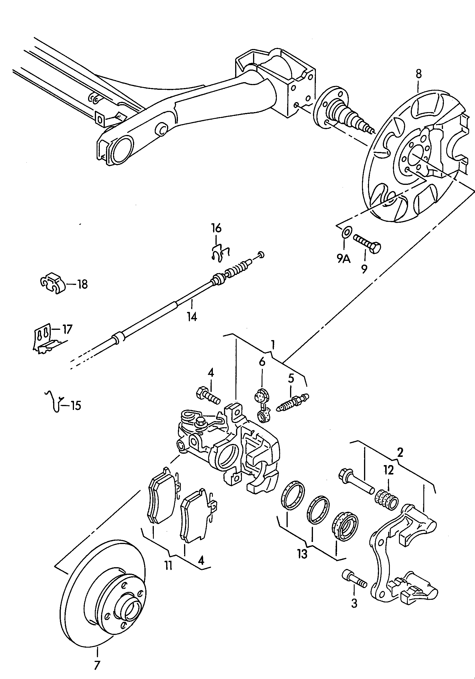 Seat 1H0 698 451 F - Kit pastiglie freno, Freno a disco autozon.pro