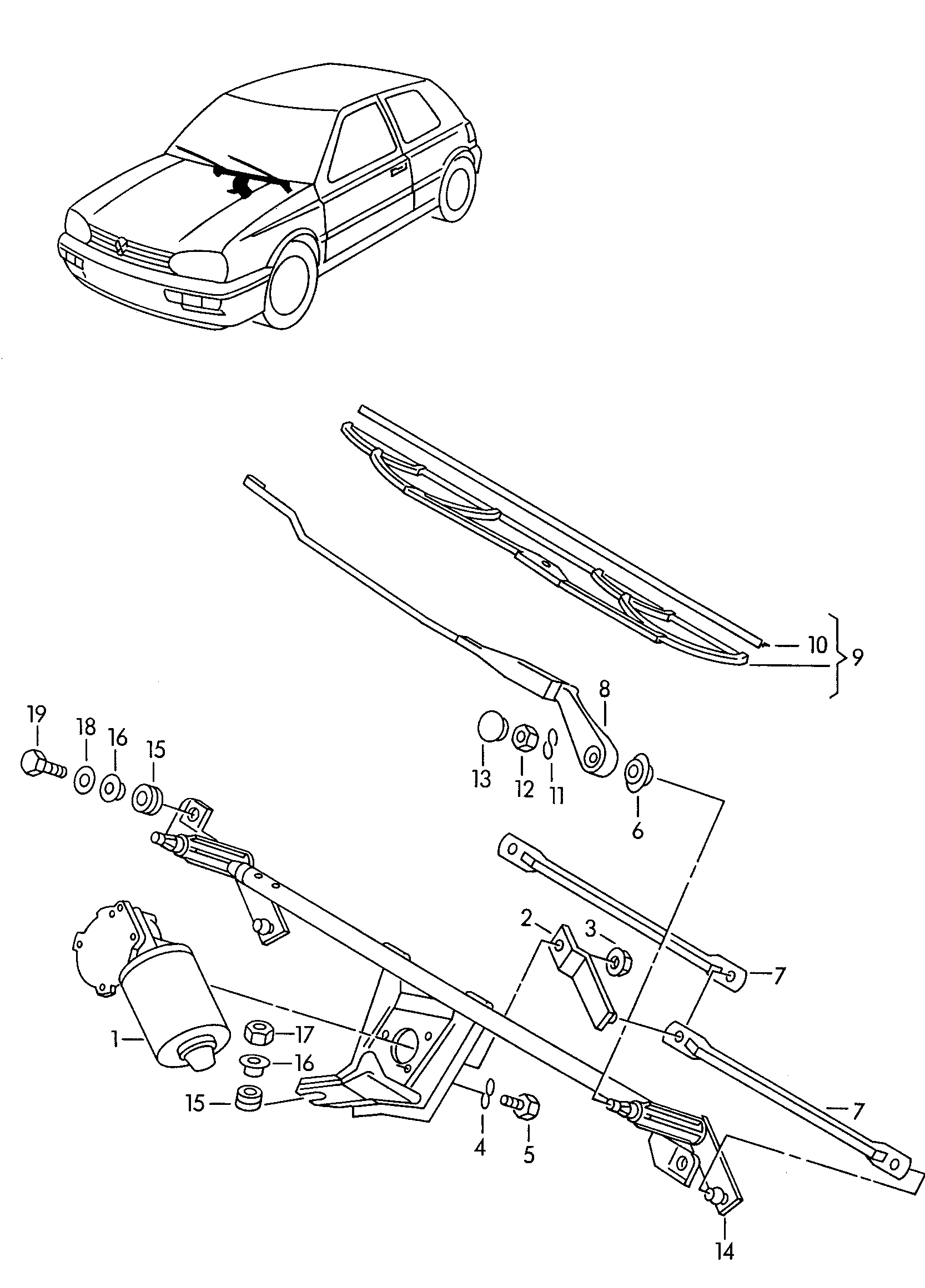 VW 1H0955425D - Spazzola tergi autozon.pro