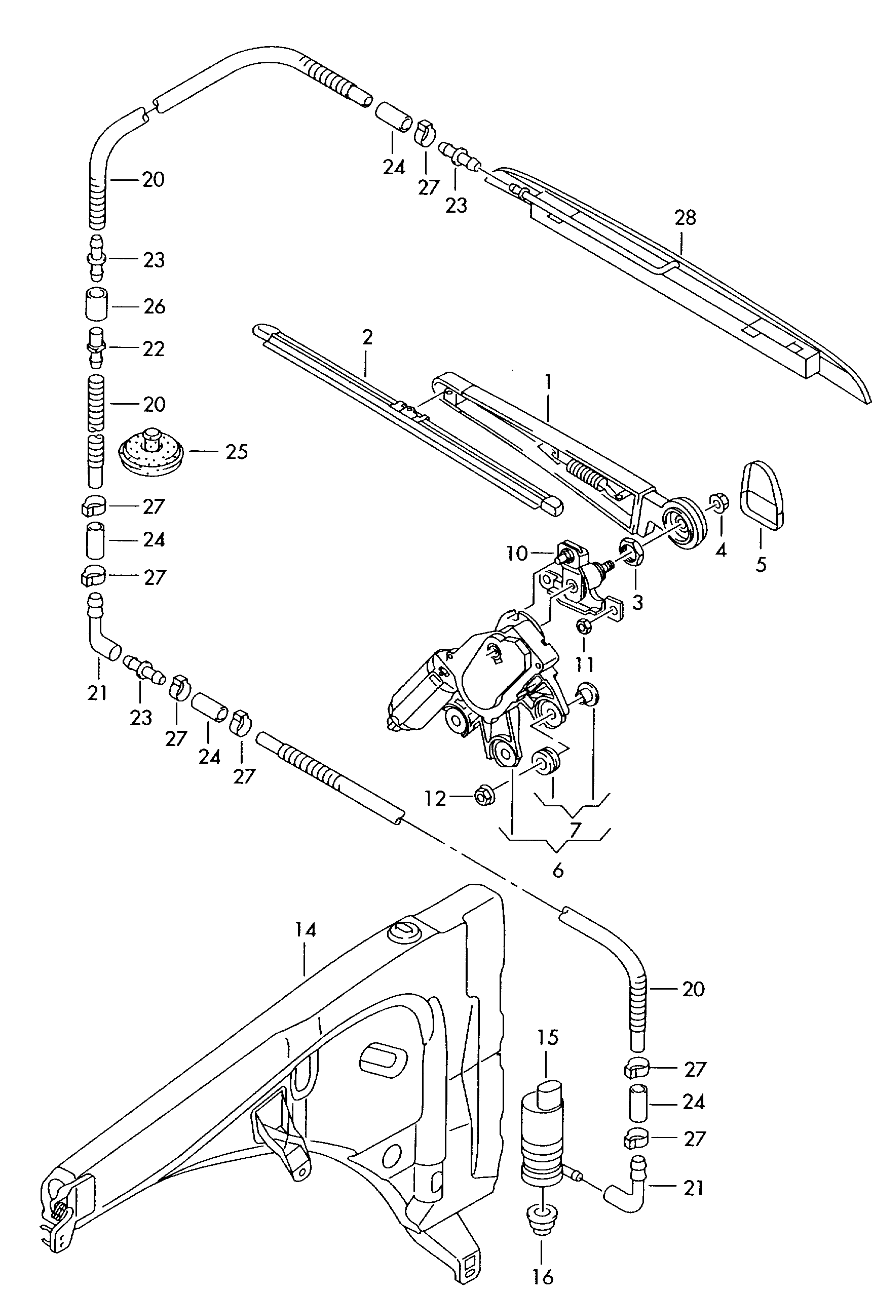 VAG 7L6 955 425 - Serie bracci tergi, Pulizia cristalli autozon.pro